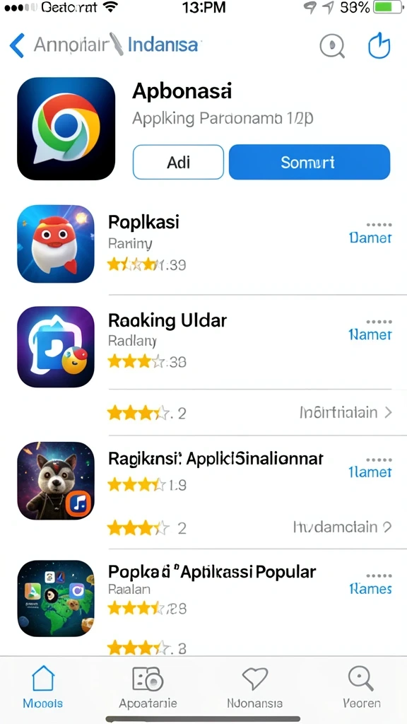 Tampilan awal permainan yang menarik dan modern.