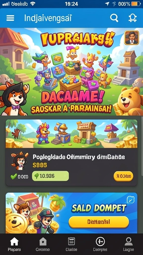 Beragam pilihan permainan seru dalam satu aplikasi.