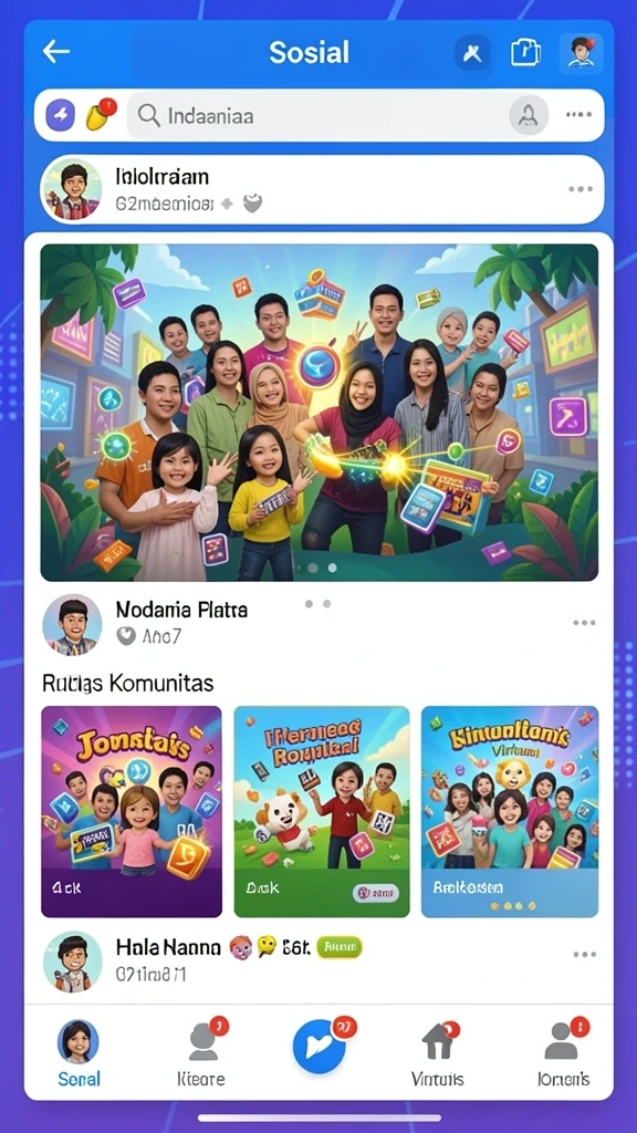 Sistem pembaruan yang selalu menghadirkan konten baru.