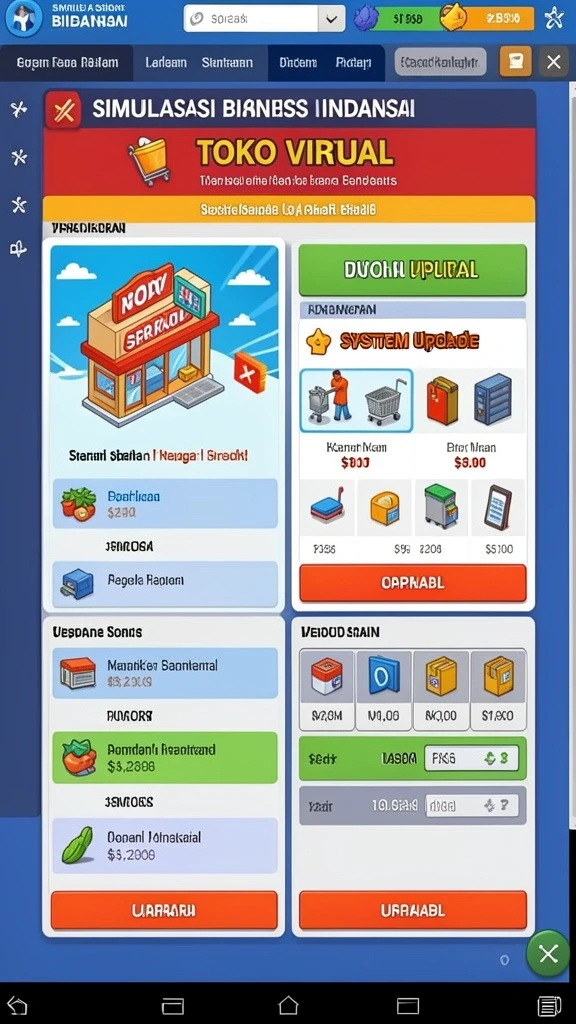 Karakter unik dan lingkungan yang hidup dalam permainan.