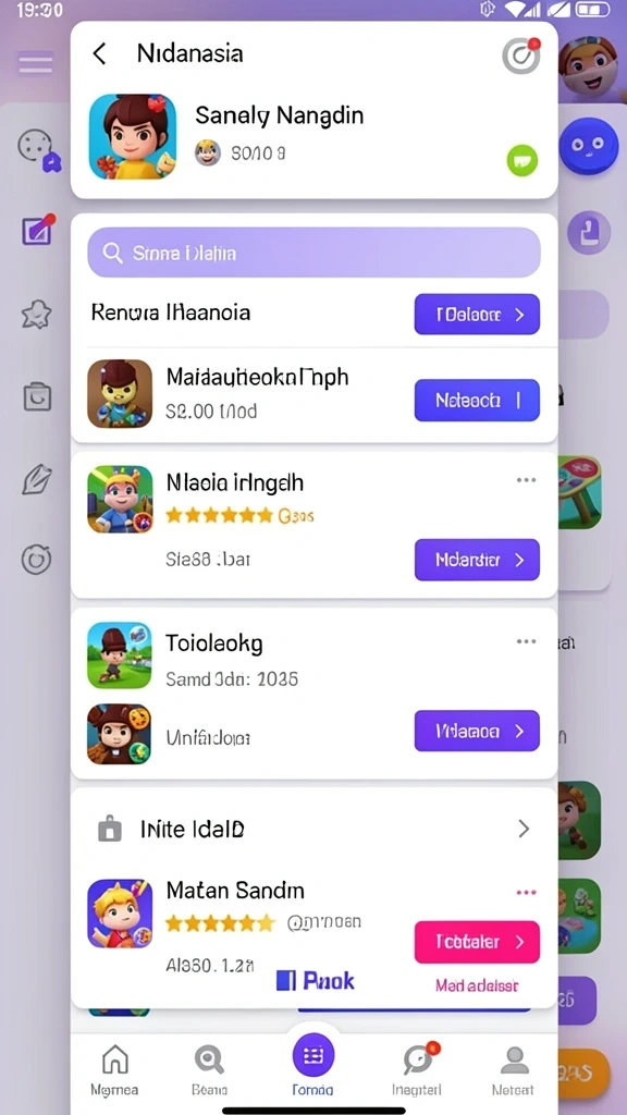 Fitur leaderboard untuk melihat peringkat pemain.