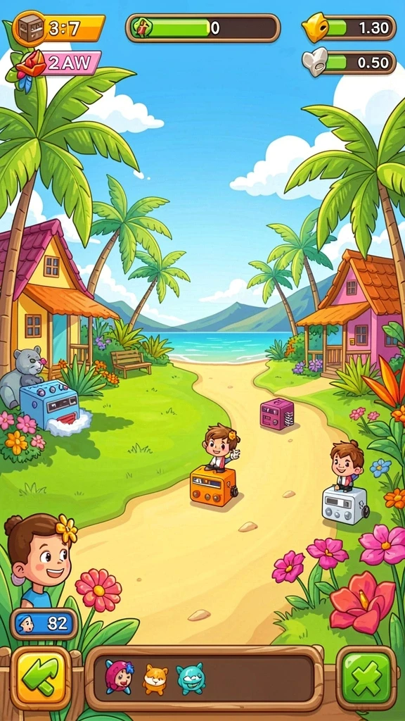 Mini game yang seru dengan variasi tantangan.
