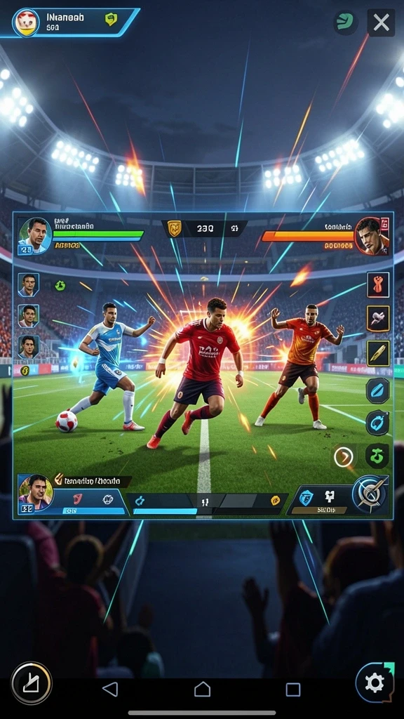 Screenshot menunjukkan tampilan antarmuka yang interaktif.