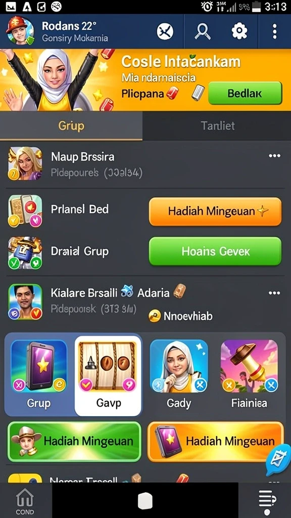 Tampilan antarmuka yang menarik dan intuitif.