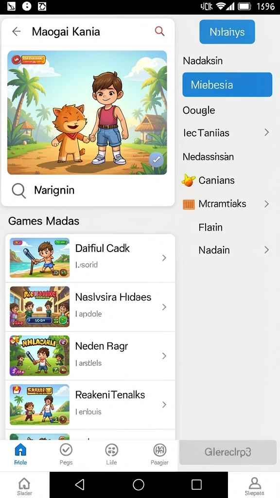 Screenshot dunia baru yang penuh tantangan.
