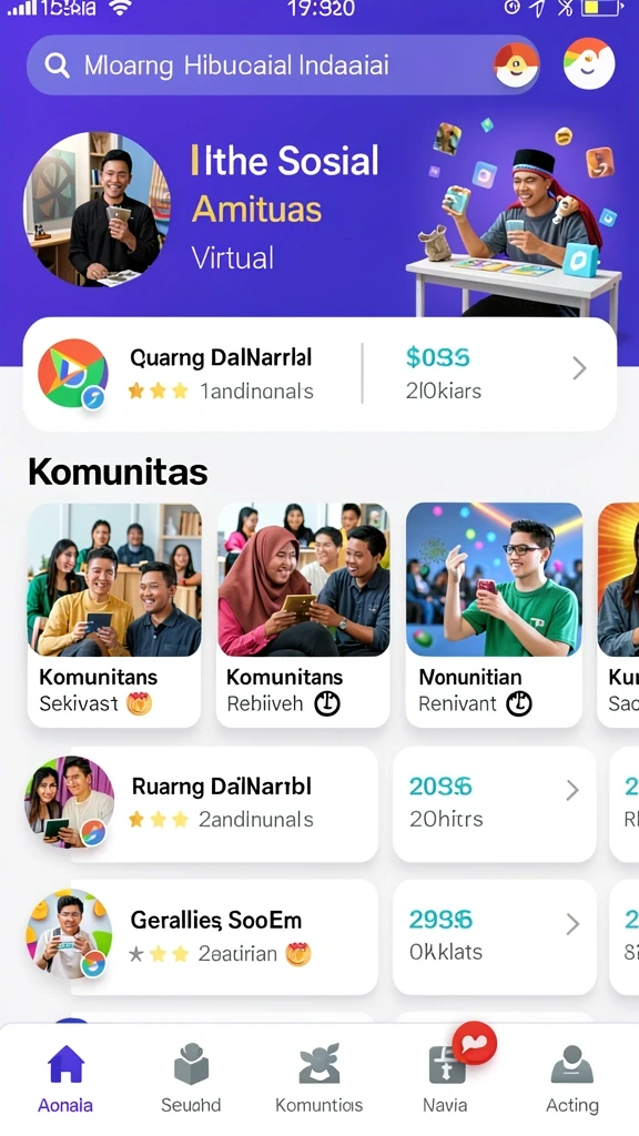 Tampilan grafis yang menarik dan modern.