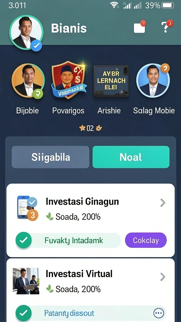 Fitur sosial yang memungkinkan interaksi dengan pemain lain.