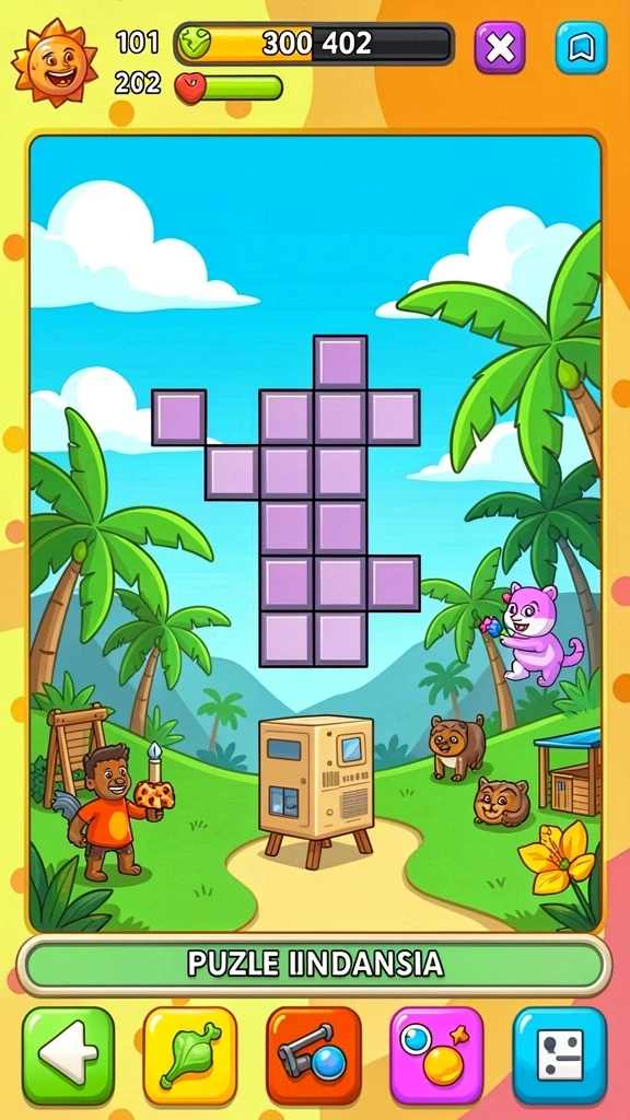 Tampilan menarik dari mesin slot pertama dalam aplikasi.
