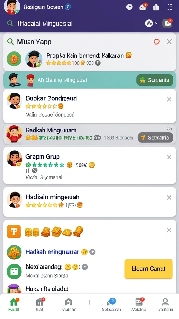 Tampilan antarmuka yang menarik dan user-friendly.