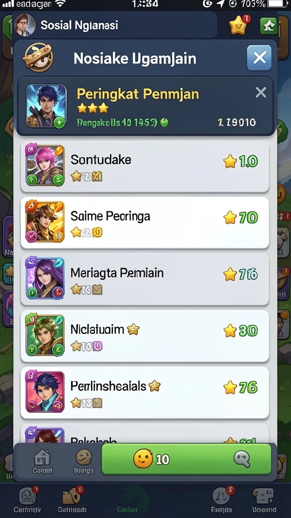 Pengaturan level yang menantang dan seru.