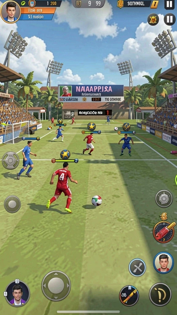 Tangkapan layar kedua menunjukkan mode multiplayer yang seru.