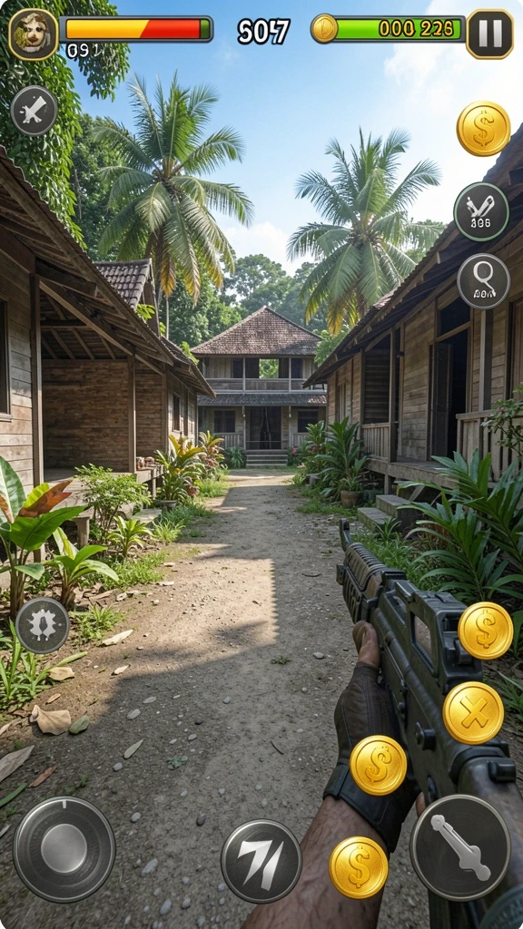 Screenshot berbagai mode permainan yang seru.