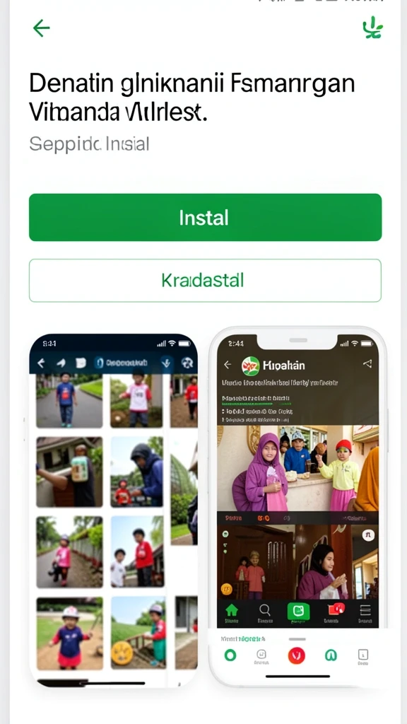 Tampilan menu awal yang menarik dan mudah dinavigasi.